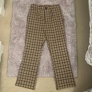 SHEIN plaid brown pants
